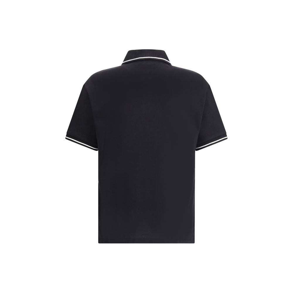 Black Cotton Polo T-Shirt