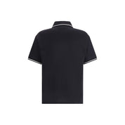 Black Cotton Polo T-Shirt