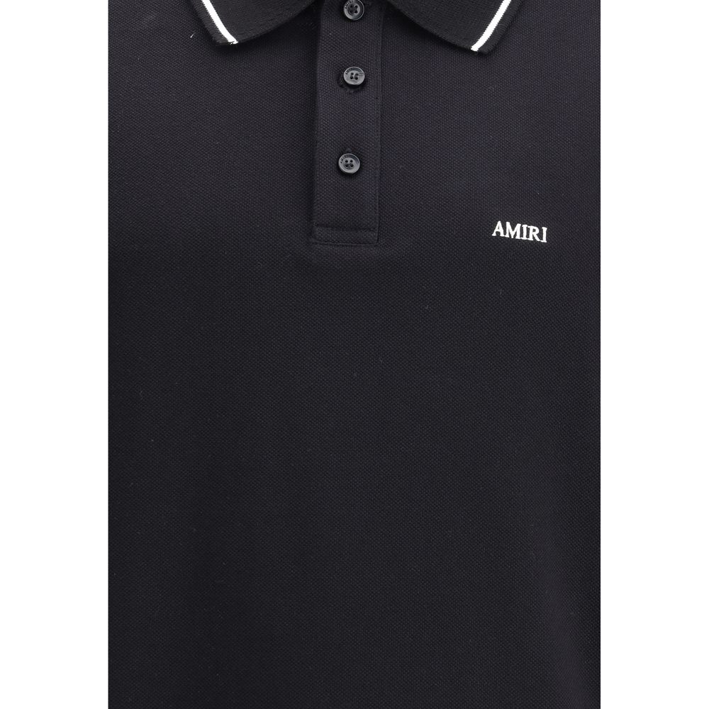 Black Cotton Polo T-Shirt