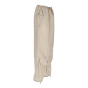 Beige Nylon Jeans & Pant