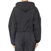 Black Nylon Jackets & Coat