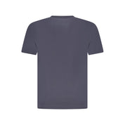 Blue Cotton Men T-Shirt