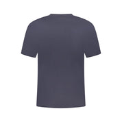 Blue Cotton Men T-Shirt