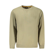 Green Cotton Men Sweater