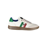 White Polyurethane Men's Sneaker