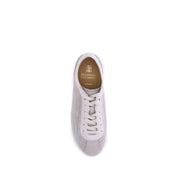 Gray Calf Leather Bos Taurus Low Top Sneakers