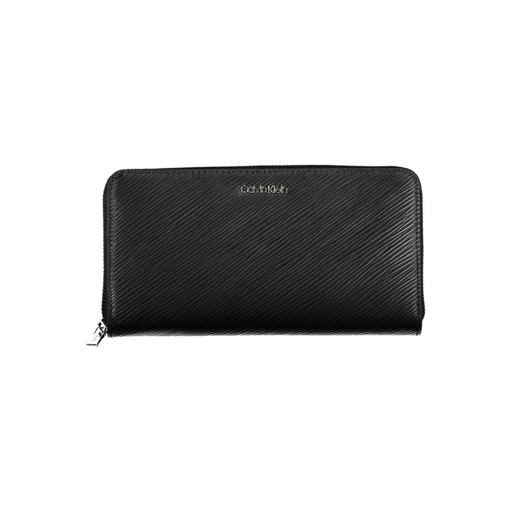 Black Polyurethane Women Wallet