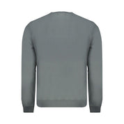 Green Cotton Men Sweater