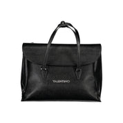 Black Polyurethane Women Handbag