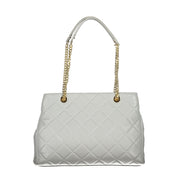 Grigio Polyurethane Women Handbag