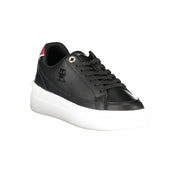 Black Polyester Sneaker