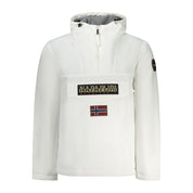 White Polyamide Men's Jacket