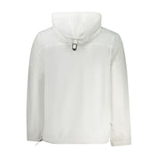 White Polyamide Men's Jacket