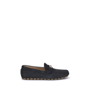 Black Calf Leather Bos Taurus Slip-On Loafers