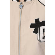 Beige Cotton Jackets & Coat
