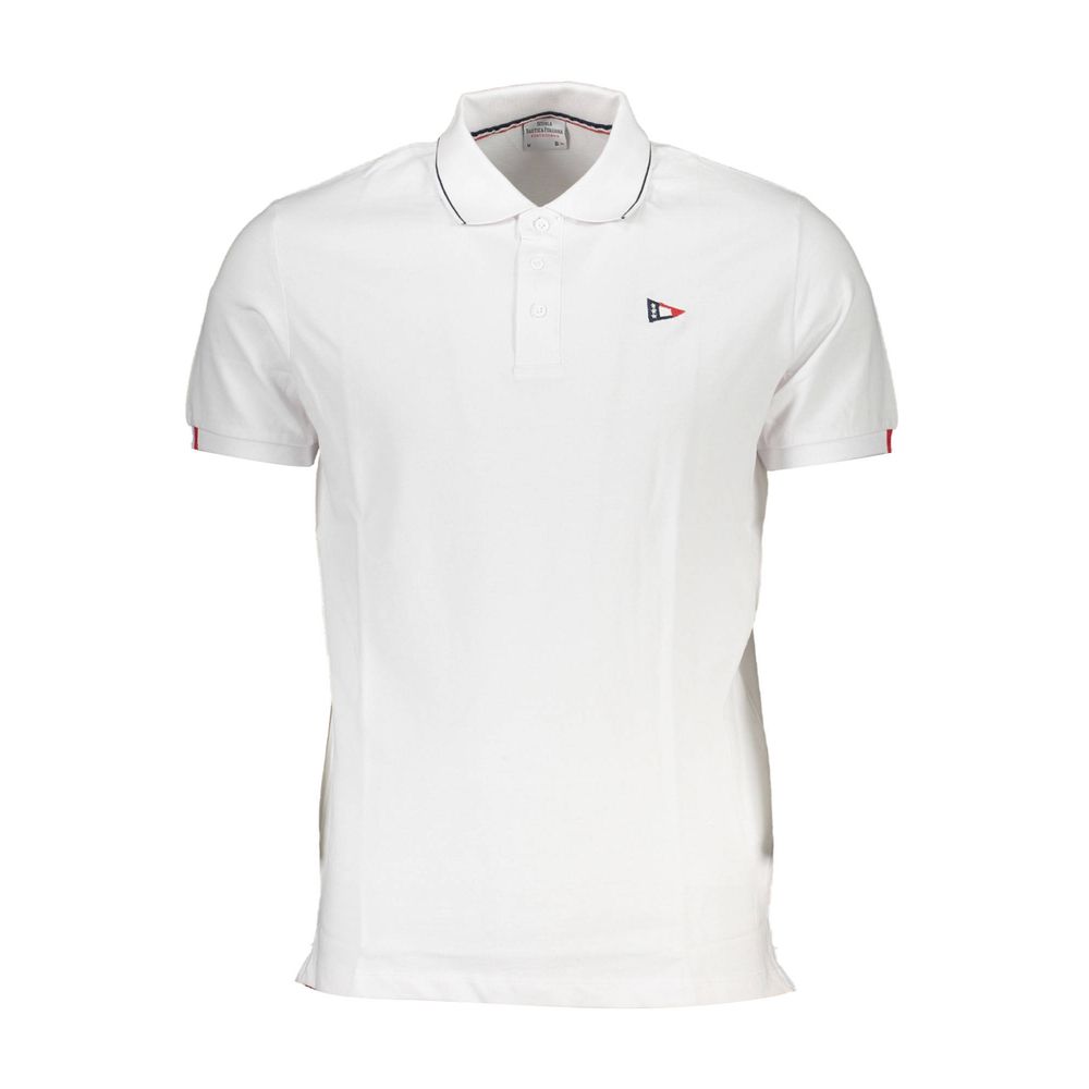 White Cotton Polo Shirt