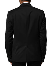 Black Double Breasted Men Jacket Suit Blazer