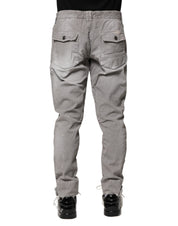 Light Gray Washed Skinny Fit Men Denim Jeans