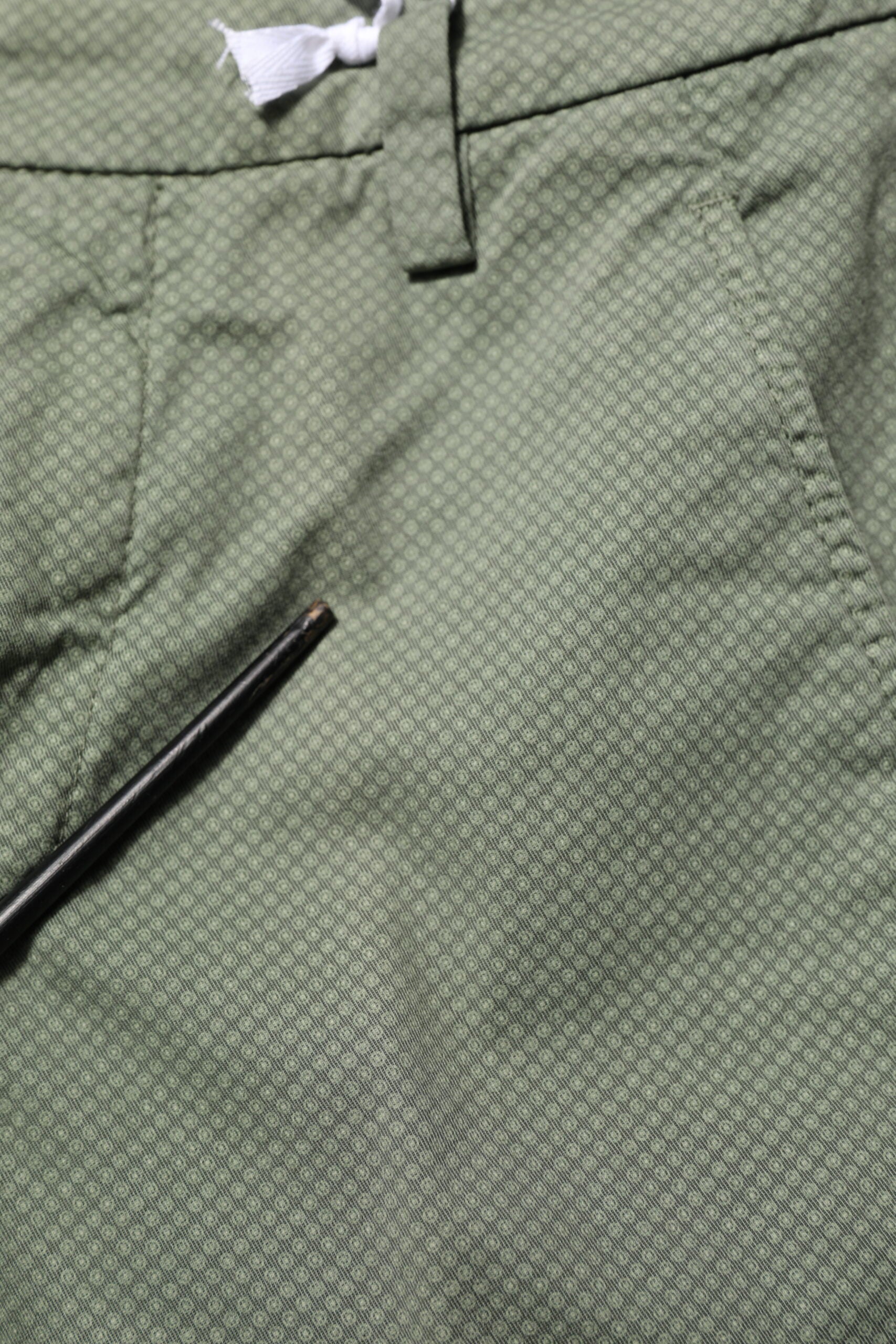 Green Mid Waist Skinny Fit Casual Pants