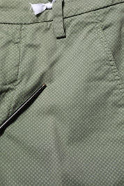 Green Mid Waist Skinny Fit Casual Pants