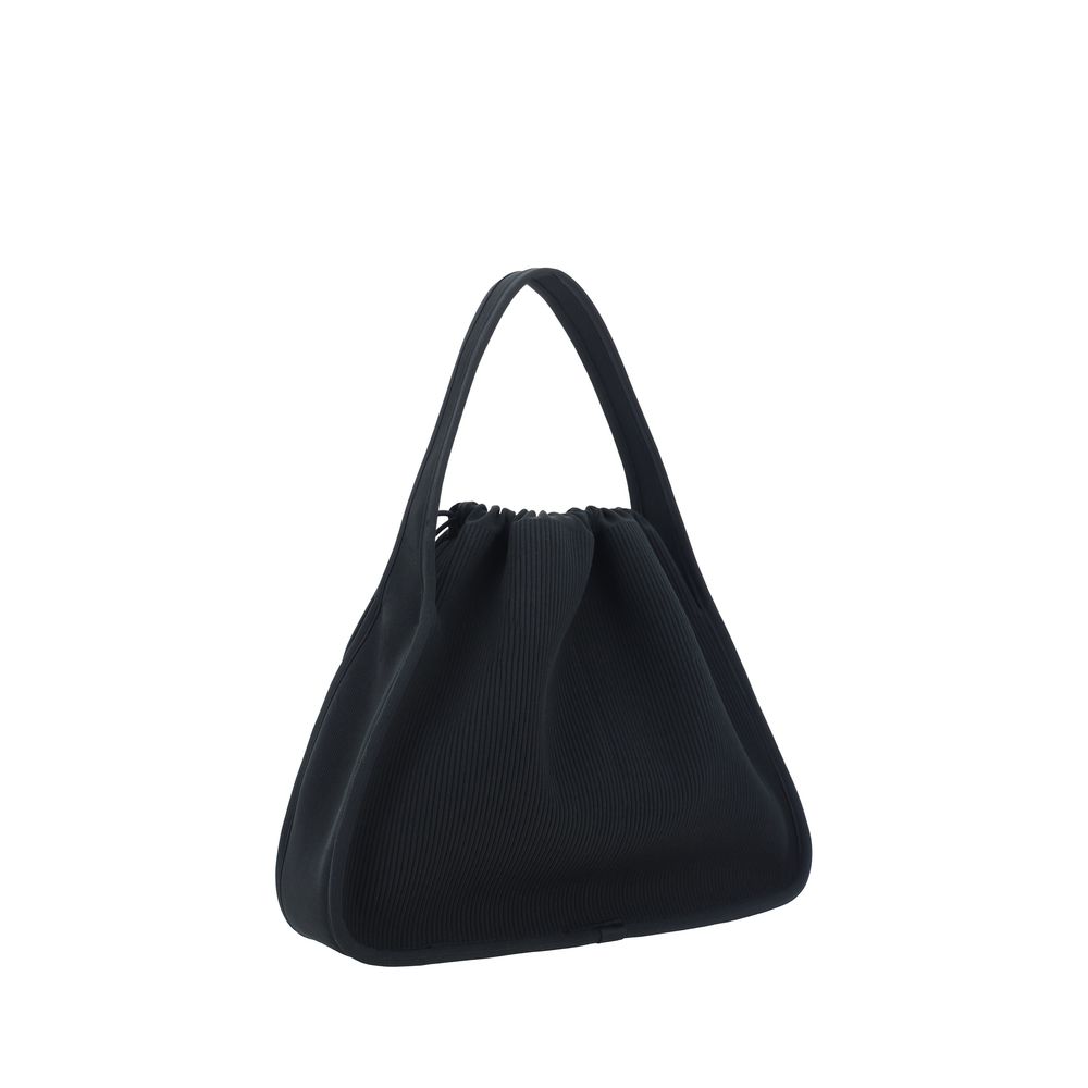 Black Polyester Handbag