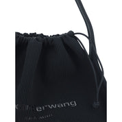 Black Polyester Handbag