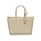 Beige Viscose Women Sweater
