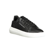 Black Polyester Sneaker