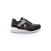 Black Polyester Sneaker