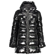 Black Polyester Jackets & Coat