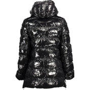 Black Polyester Jackets & Coat