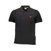 Black Cotton Polo Shirt