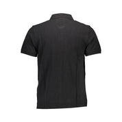 Black Cotton Polo Shirt