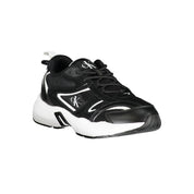 Black Polyester Sneaker