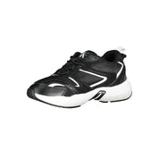 Black Polyester Sneaker