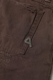 Brown Cotton Low Waist Skinny Casual Jeans