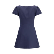 Short Dress with short gathered sleeves