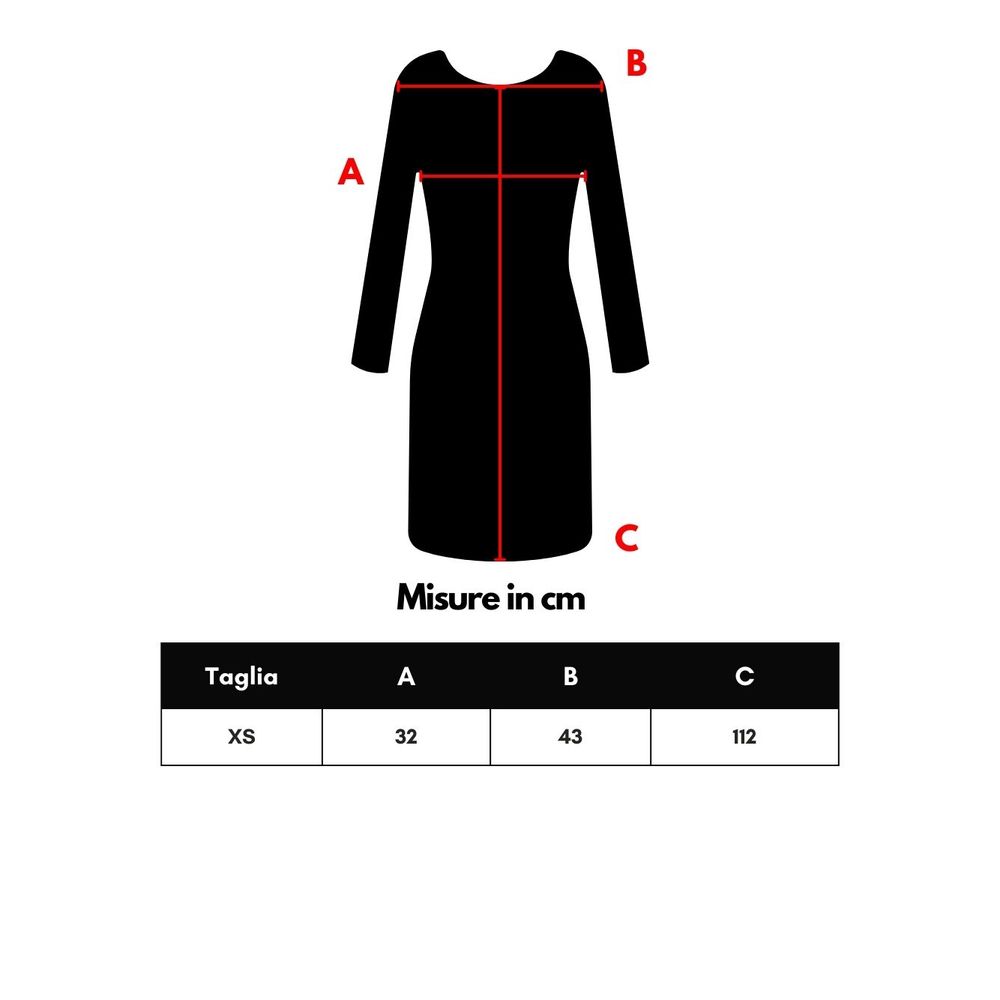 Orange Viscose Long Dress