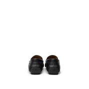Black Leather Moccassin