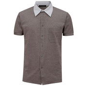Bicolor Cotton Shortsleeve Shirt