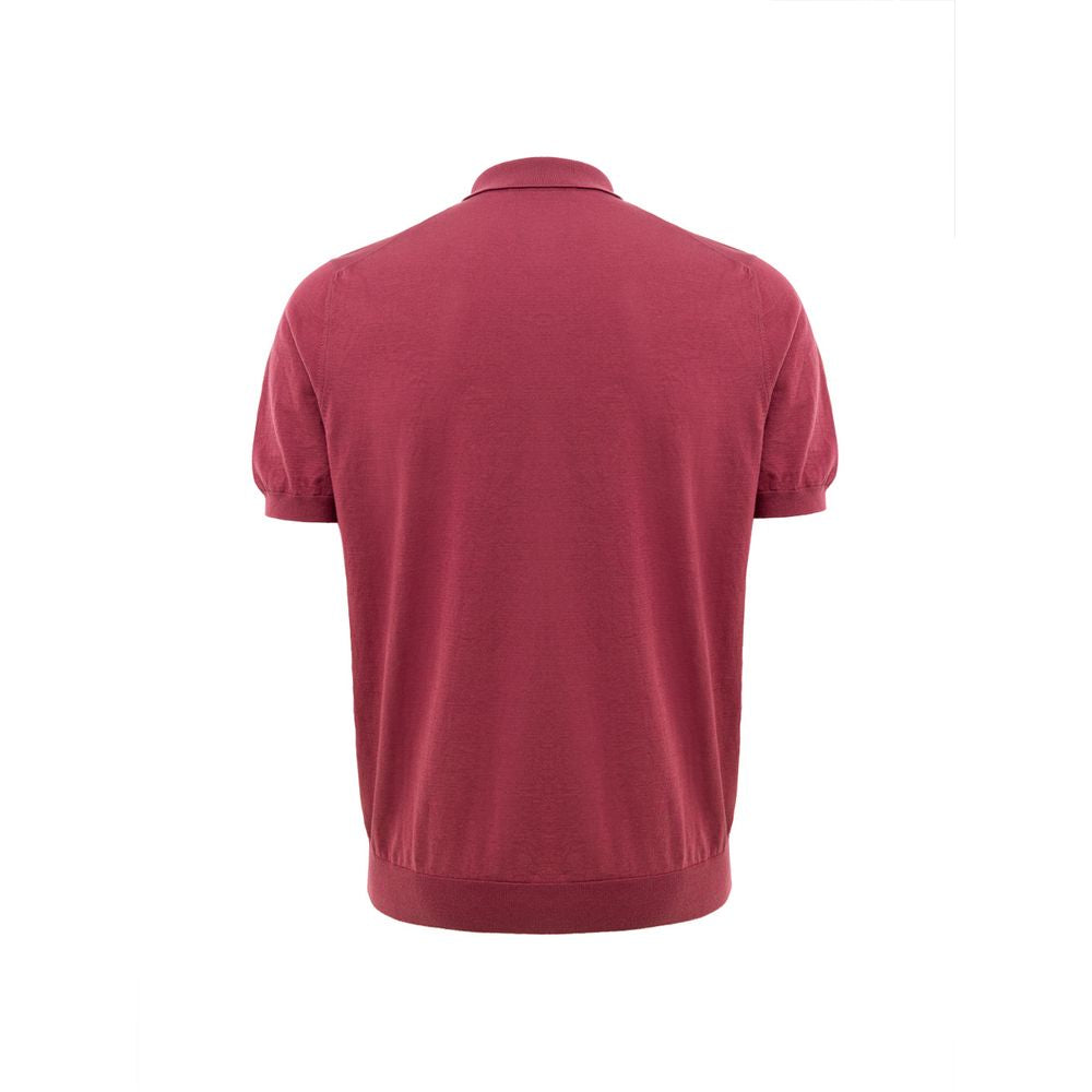 Red Cotton Polo Shirt