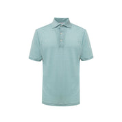 Blue Linen Polo Shirt