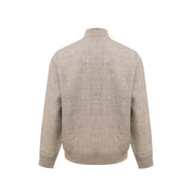Beige Linen Jackets & Coat