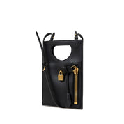 Black Leather Shoulder Bag