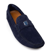 Blue Leather Moccassin