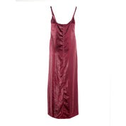 Bordeaux Polyester Cocktail Dress
