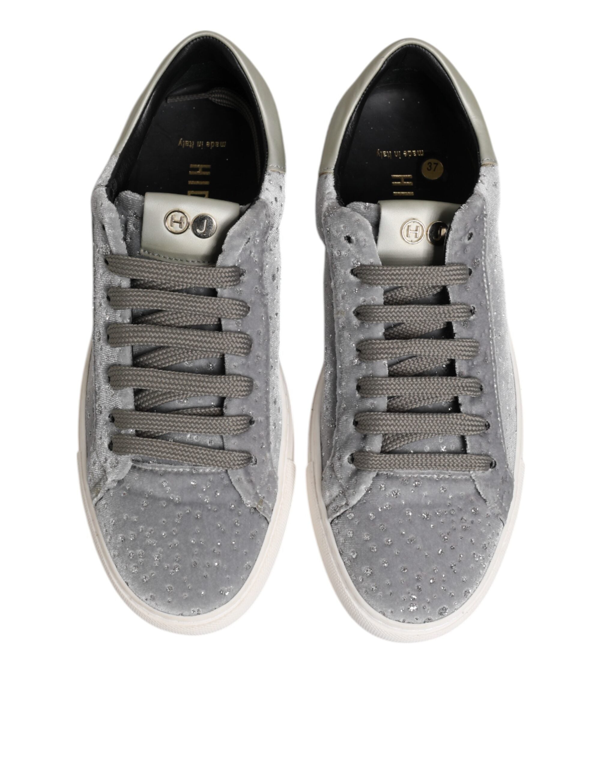 Gray Suede Low Top Lace Up Sneakers Shoes