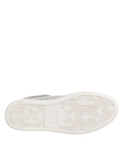 Gray Suede Low Top Lace Up Sneakers Shoes