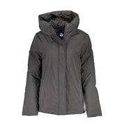 Black Polyester Jackets & Coat