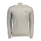 Gray Cotton Men's Sweater